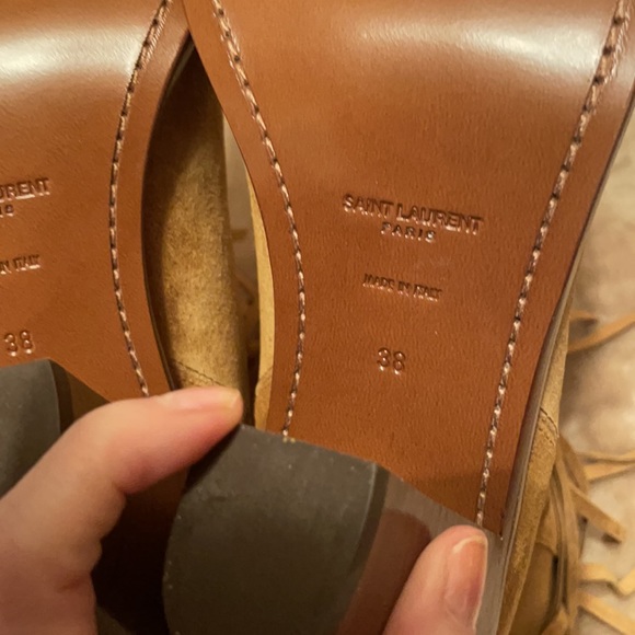 NWT YSL- Saint Laurent Fringe Boots - Picture 10 of 11